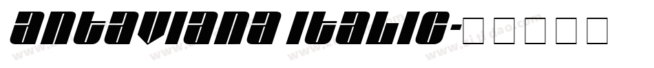 Antaviana Italic字体转换